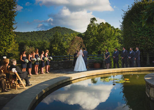 Wedding Ceremony at the North Carolina Arboretum